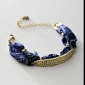 NWT! FREE PEOPLE, Bohemian Dreams Bracelet, Blue, MSRP $24
